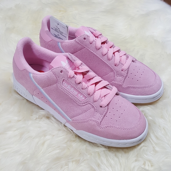 adidas pink suede
